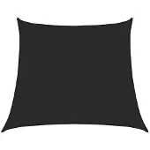 vidaXL Zonnezeil 160 g/m² trapezium 4/5x4 m HDPE zwart