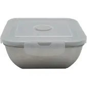 Fackelmann Lunchbox van roestvrij staal met clipsdeksel 600 ml Move