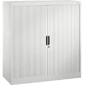 C+P Omnispace rolluikkast, 3 OH, afsluitbaar, B 1200 x D 420 x H 1230 mm, staal/kunststof, verkeerswit