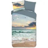 Muller Textil Pure Dekbedovertrek "Samui" - Multi - (140x220 cm) - 100% Polyester