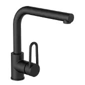 Schutte DESIGN RING mengkraan keuken met uittrekbare uitloop | mat zwart - 26239