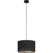 Eglo Hanglamp Esteperra, dimbaar, zwart, Woon-/ Eetkamer, Textiel / Stof / Zijde, Modern, Hanglamp