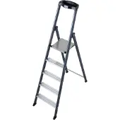 Krause Trapladder, geanodiseerd, 5 treden