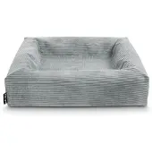 Bia bed rib overtrek hondenmand grijs -2 60x50x12,5 cm