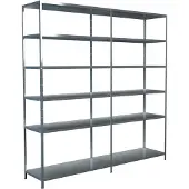 Schulte Legborden zonder bouten, H 2300 x B 2200 x D 500 mm, gegalvaniseerd