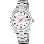 Calypso Kwartshorloge Basic Horloge, herenhorloge, stalen band, analoog, dag
