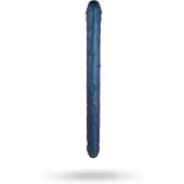 Strap-On-Me - dubbele dildo - siliconen - metallic blauw