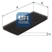Ufi 53.518.00 Interieurfilter