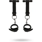 Easytoys Fetish Collection - Over the Door Wrist Cuffs - Duurzaam - Bondage Set - Handboeien - BDSM Set - BDSM Toys - Rollenspel Erotiek - Erotisch Spel - Sex Toys voor Vrouwen en Mannen - Zwart