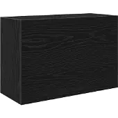 vidaXL Badkamerwandkast 60x25x40 cm bewerkt hout zwart