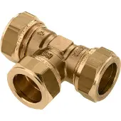 Bonfix Knel messing T-stuk 54 x 54 x 54 mm