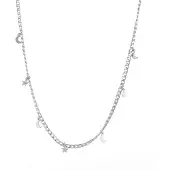 Go Dutch Label Ketting schakel maan ster Zilver N1773-1