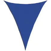 vidaXL Zonnezeil 160 g/m² driehoekig 5x6x6 m HDPE blauw