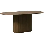 Meubelplaats Eettafel Nola ovaal 180x95 cm eiken - Bruin