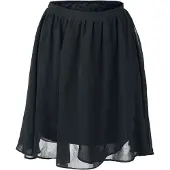 Forplay Minirok - Swingende chiffon rok - S tot M - voor Vrouwen - zwart - Maat S