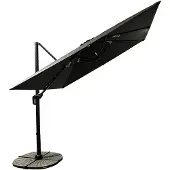 Buitenkado Ultimate Zweefparasol – 3x3m - Aluminium - Grijs
