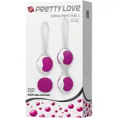 Pretty Love Orgasmic - verstelbare geishaballen set - wit/paars