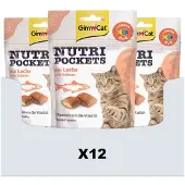 GimCat 12x Nutri Pockets Zalm 60 Gr