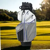 Fastfold Polaris Cartbag Rain Dry Grijs Wit Blauw