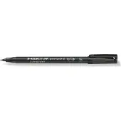 Staedtler Overheadmarker 97% Gerecycled Fijn Ronde punt 0,4 mm Zwart Navulbaar 10 Stuks