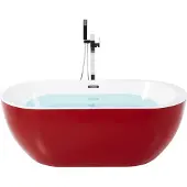 Beliani NEVIS - Badkuip - Rood - 75 x 160 - Acryl