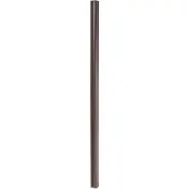 Mendler Aluminium paal Sarthe WPC-omheining, pijlerpaal, insteeksysteem 1,86m ~ bruin