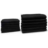 Eleganzzz Badgoedset 100% Katoen - black - 12-delig