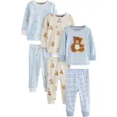 Next Nachtkledij beige / blauw / bruin / wit