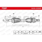 Stark SKDS-0211285 Aandrijfas