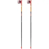 LEKI Trailrunning stok Vertical K View Carbon/White/Neon Red - 130 cm