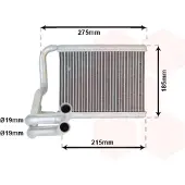 VAN WEZEL 82006213 Kachelradiateur, interieurverwarming