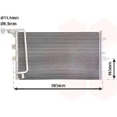 VAN WEZEL 47005039 Condensor voor airco
