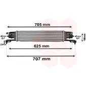 VAN WEZEL INTERCOOLER CORSA D 13CDTi handgeschakeld vanaf '06 37004421 Van Wezel voor o.a. OPEL