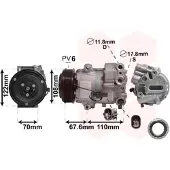 VAN WEZEL 3700K605 Aircopomp