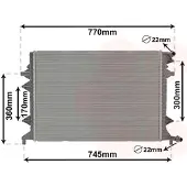 VAN WEZEL 58012705 Radiateur