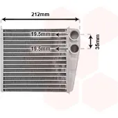 VAN WEZEL 13006256 Kachelradiateur, interieurverwarming