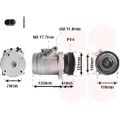 VAN WEZEL Compressor airconditioning 0800K036
