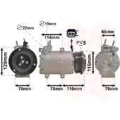 VAN WEZEL 1801K711 Aircopomp