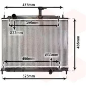 VAN WEZEL 82002170 Radiateur
