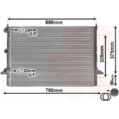 VAN WEZEL 18002396 Radiateur