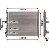 VAN WEZEL 17002182 Radiateur