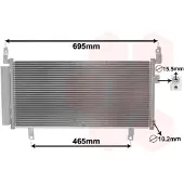 VAN WEZEL 51005104 Condensor voor airco