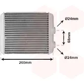 VAN WEZEL 37006259 Kachelradiateur, interieurverwarming