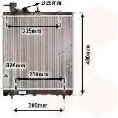 VAN WEZEL 82002192 Radiateur