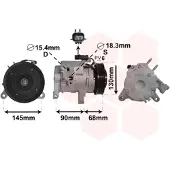 VAN WEZEL Compressor airconditioning 2100K133
