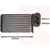 VAN WEZEL 58006296 Kachelradiateur, interieurverwarming
