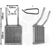 VAN WEZEL 37006132 Kachelradiateur, interieurverwarming