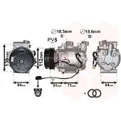 VAN WEZEL 2500K275 Aircopomp