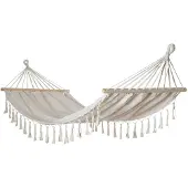 Buitenkado Hangmat – Tweepersoons - Spreider - 420cm - Crémewit