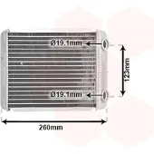 VAN WEZEL 43006344 Kachelradiateur, interieurverwarming